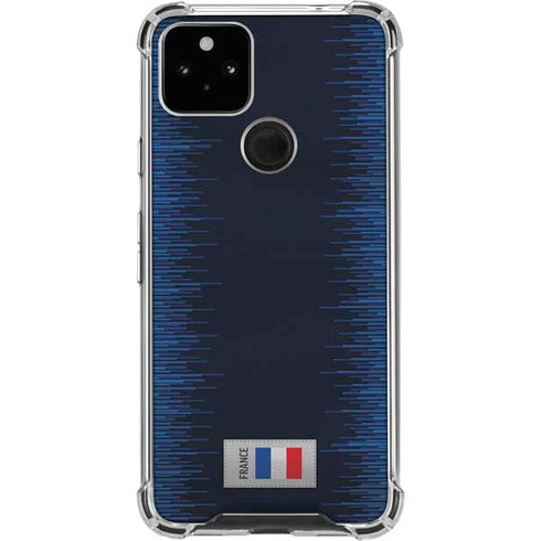 France Soccer Flag Google Pixel 4a 5G Clear Case